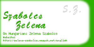 szabolcs zelena business card